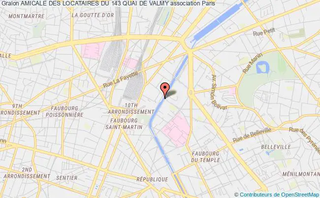 plan association Amicale Des Locataires Du 143 Quai De Valmy Paris