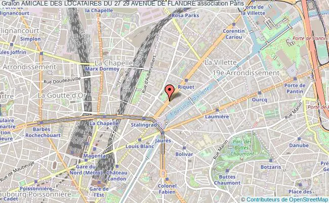 plan association Amicale Des Locataires Du 27 29 Avenue De Flandre Paris