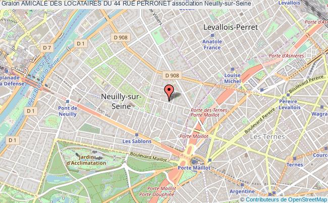 plan association Amicale Des Locataires Du 44 Rue Perronet Neuilly-sur-Seine
