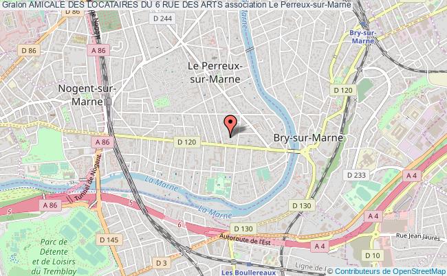 plan association Amicale Des Locataires Du 6 Rue Des Arts Perreux-sur-Marne
