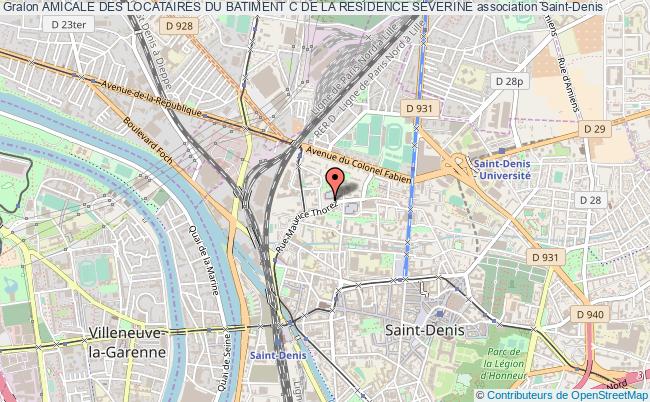 plan association Amicale Des Locataires Du Batiment C De La Residence Severine Saint-Denis