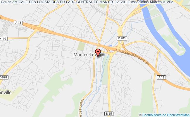 plan association Amicale Des Locataires Du Parc Central De Mantes La Ville Mantes-la-Ville