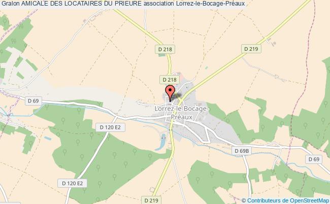 plan association Amicale Des Locataires Du Prieure Lorrez-le-Bocage-Préaux