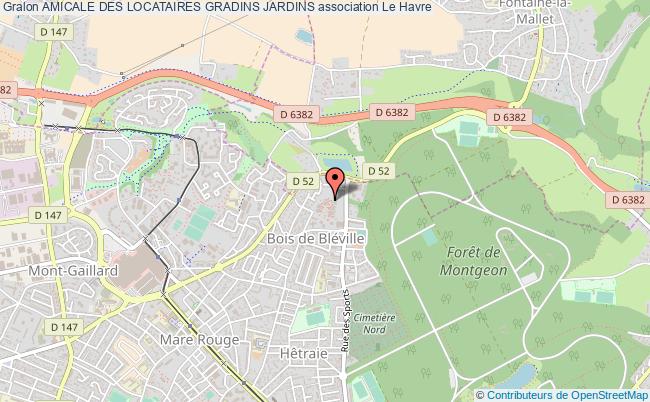 plan association Amicale Des Locataires Gradins Jardins Le    Havre