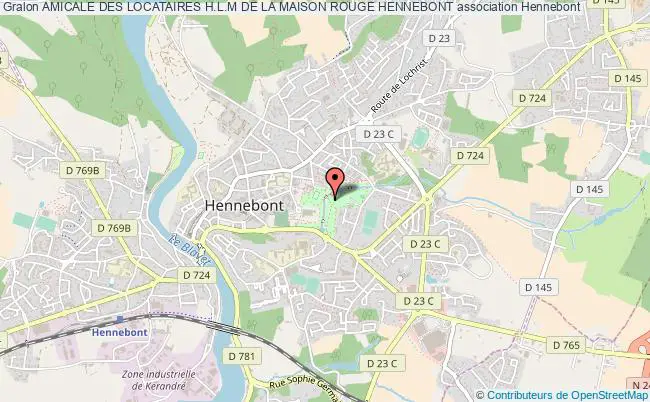 plan association Amicale Des Locataires H.l.m De La Maison Rouge Hennebont Hennebont