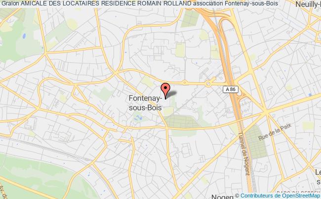 plan association Amicale Des Locataires Residence Romain Rolland Fontenay-sous-Bois