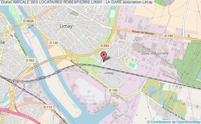 plan association Amicale Des Locataires Robespierre Limay - La Gare Limay