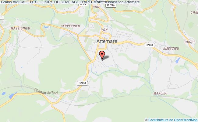 plan association Amicale Des Loisirs Du 3eme Age D'artemare Artemare
