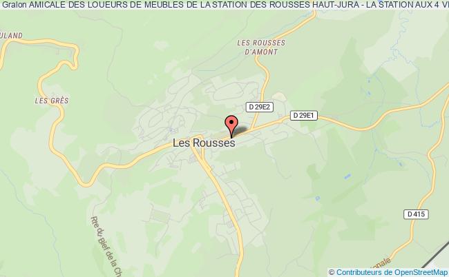 plan association Amicale Des Loueurs De Meubles De La Station Des Rousses Haut-jura - La Station Aux 4 Villages LES ROUSSES