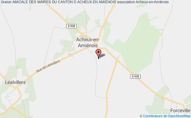 plan association Amicale Des Maires Du Canton D Acheux En Amienois Acheux-en-Amiénois