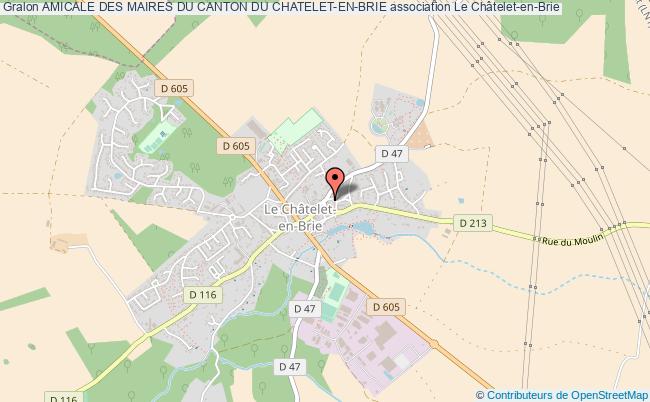 plan association Amicale Des Maires Du Canton Du Chatelet-en-brie Le    Châtelet-en-Brie