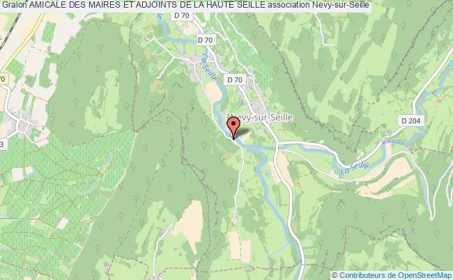 plan association Amicale Des Maires Et Adjoints De La Haute Seille Nevy-sur-Seille