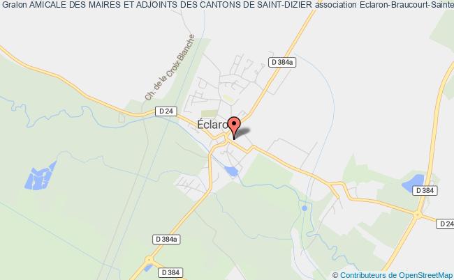 plan association Amicale Des Maires Et Adjoints Des Cantons De Saint-dizier Éclaron-Braucourt-Sainte-Livière