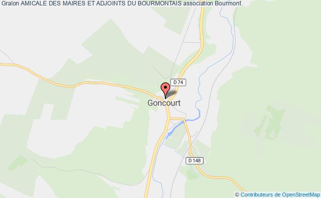 plan association Amicale Des Maires Et Adjoints Du Bourmontais Bourmont