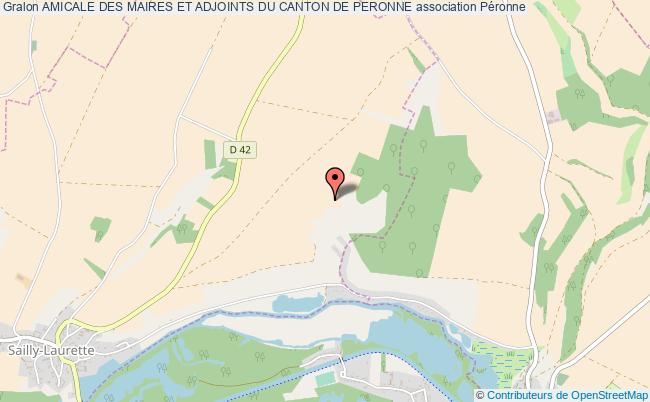 plan association Amicale Des Maires Et Adjoints Du Canton De Peronne Péronne