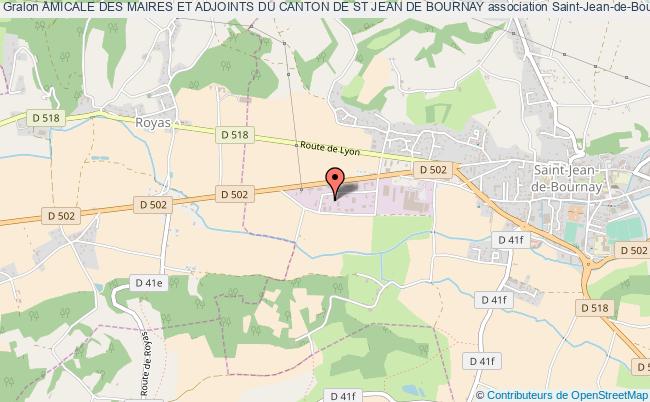 plan association Amicale Des Maires Et Adjoints Du Canton De St Jean De Bournay Saint-Jean-de-Bournay