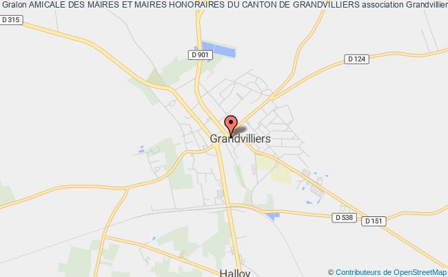 plan association Amicale Des Maires Et Maires Honoraires Du Canton De Grandvilliers Grandvilliers