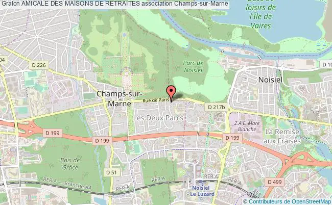 plan association Amicale Des Maisons De Retraites Champs-sur-Marne