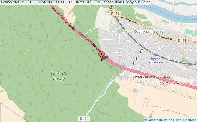 plan association Amicale Des Marcheurs De Rosny Sur Seine Rosny-sur-Seine