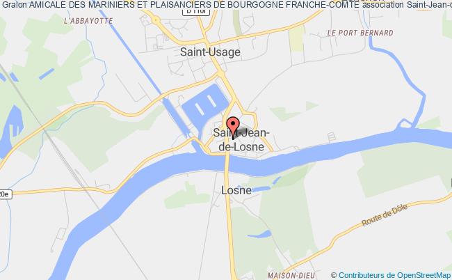 plan association Amicale Des Mariniers Et Plaisanciers De Bourgogne Franche-comte Saint-Jean-de-Losne