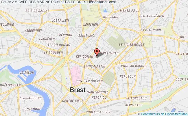 plan association Amicale Des Marins Pompiers De Brest Brest cedex 9