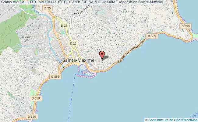 plan association Amicale Des Maximois Et Des Amis De Sainte-maxime Sainte-Maxime