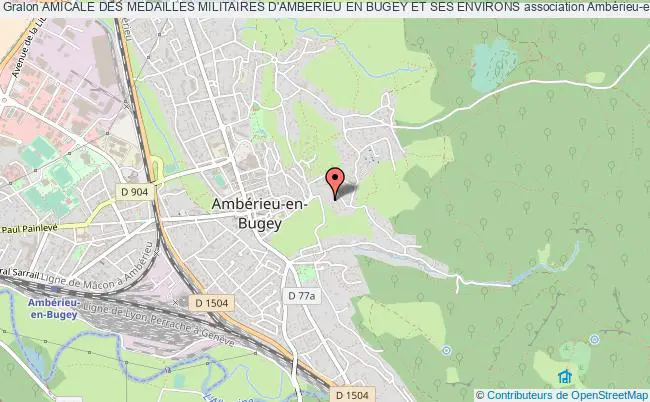 plan association Amicale Des Medailles Militaires D'amberieu En Bugey Et Ses Environs Ambérieu-en-Bugey