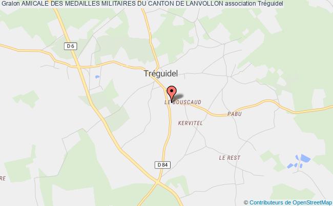 plan association Amicale Des Medailles Militaires Du Canton De Lanvollon Tréguidel