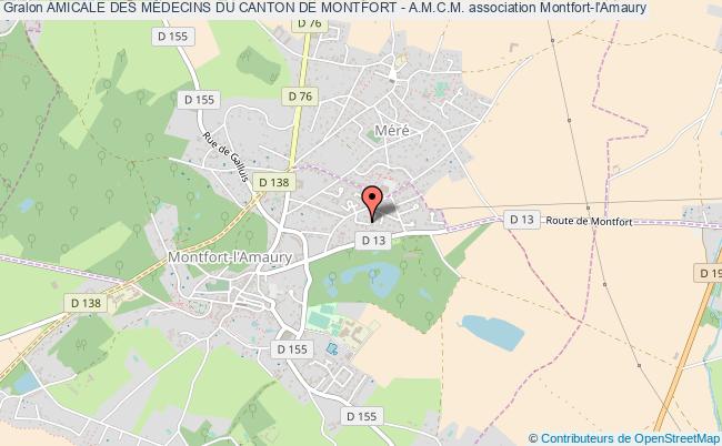 plan association Amicale Des MÉdecins Du Canton De Montfort - A.m.c.m. Montfort-l'Amaury