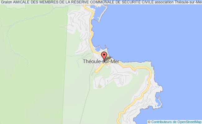 plan association Amicale Des Membres De La RÉserve Communale De SÉcuritÉ Civile Théoule-sur-Mer