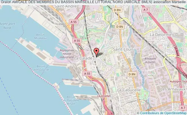 plan association Amicale Des Membres Du Bassin Marseille Littoral Nord (amicale Bmln) Marseille