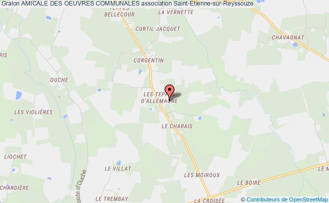 plan association Amicale Des Oeuvres Communales Saint-Étienne-sur-Reyssouze