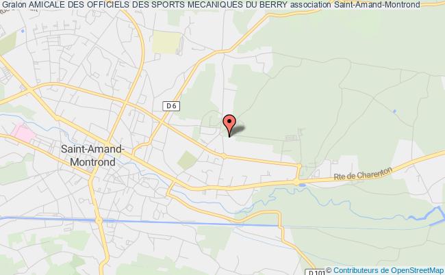 plan association Amicale Des Officiels Des Sports Mecaniques Du Berry Saint-Amand-Montrond