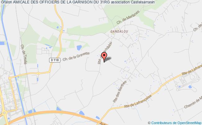 plan association Amicale Des Officiers De La Garnison Du 31rg Castelsarrasin