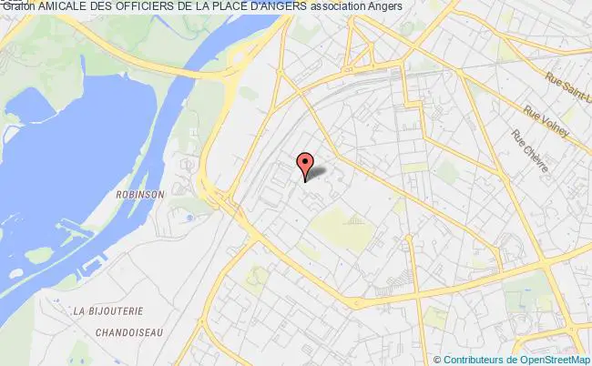 plan association Amicale Des Officiers De La Place D'angers Angers cedex 01