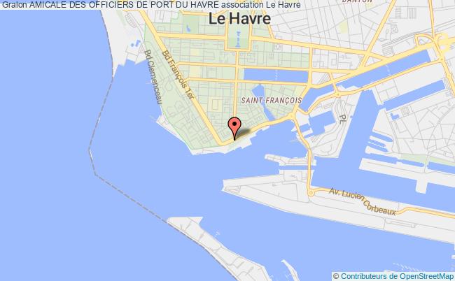 plan association Amicale Des Officiers De Port Du Havre Le Havre