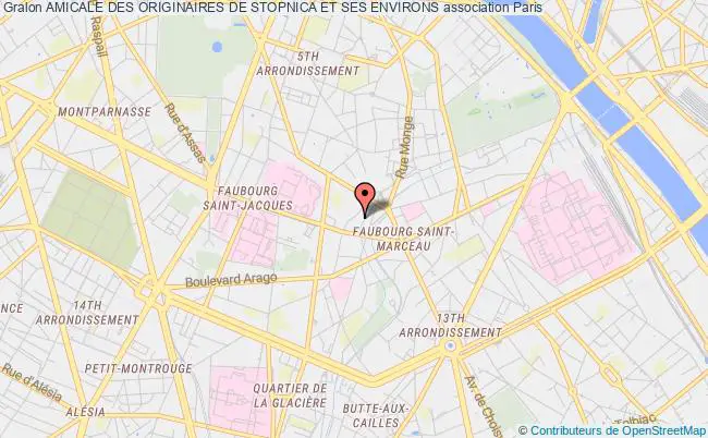 plan association Amicale Des Originaires De Stopnica Et Ses Environs Paris