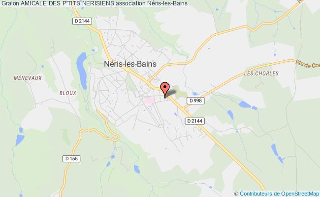 plan association Amicale Des P'tits Nerisiens Néris-les-Bains