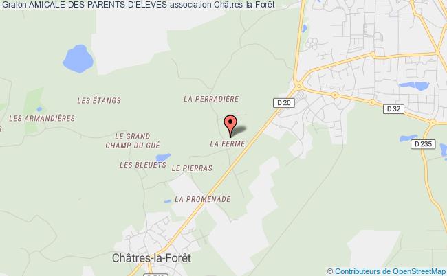 plan association Amicale Des Parents D'eleves Châtres-la-Forêt