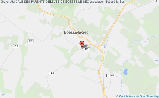 plan association Amicale Des Parents D'eleves De Boesse Le Sec Boëssé-le-Sec