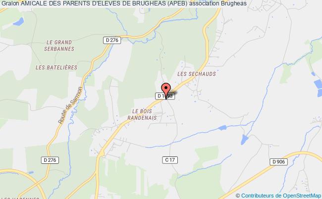 plan association Amicale Des Parents D'eleves De Brugheas (apeb) Brugheas