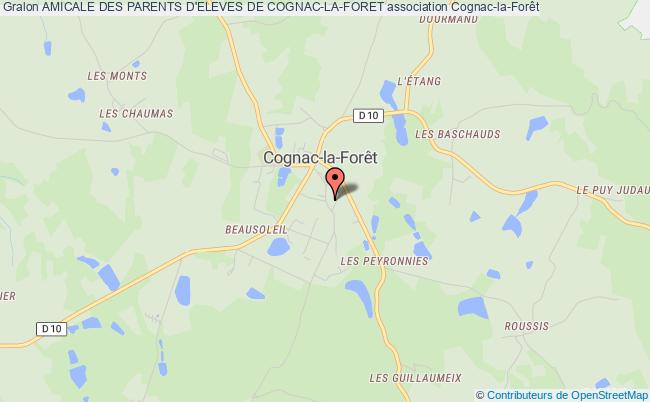 plan association Amicale Des Parents D'eleves De Cognac-la-foret Cognac-la-Forêt