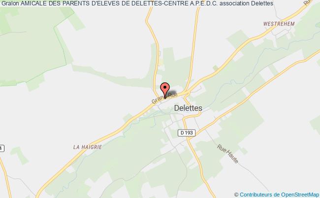 plan association Amicale Des Parents D'eleves De Delettes-centre A.p.e.d.c. Delettes