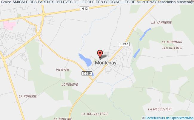 plan association Amicale Des Parents D'ÉlÈves De L'École Des Coccinelles De Montenay Montenay