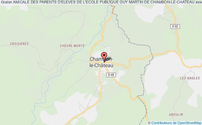 plan association Amicale Des Parents D'eleves De L'ecole Publique Guy Martin De Chambon-le-chateau BEL AIR VAL D ANCE