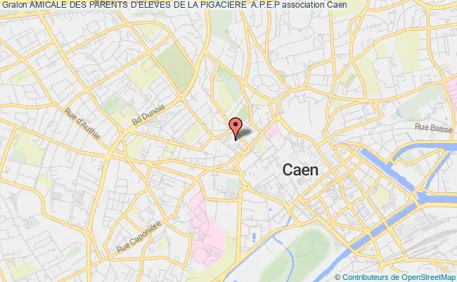 plan association Amicale Des Parents D'eleves De La Pigaciere  A.p.e.p Caen