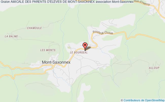 plan association Amicale Des Parents D'eleves De Mont-saxonnex Mont-Saxonnex
