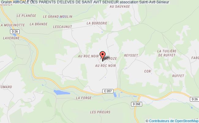 plan association Amicale Des Parents D'eleves De Saint Avit Senieur Saint-Avit-Sénieur