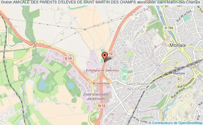 plan association Amicale Des Parents D'eleves De Saint Martin Des Champs Saint-Martin-des-Champs