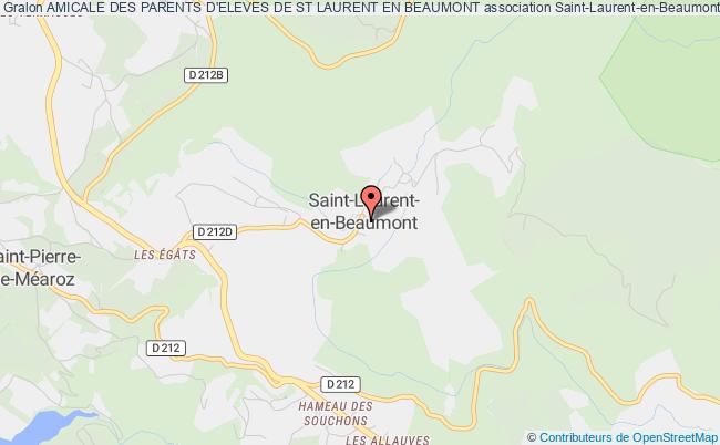 plan association Amicale Des Parents D'eleves De St Laurent En Beaumont Saint-Laurent-en-Beaumont